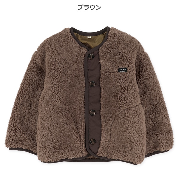 胸ロゴボアフリースジャケット