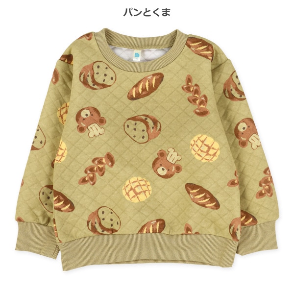 キルト食べ物総柄トレーナー