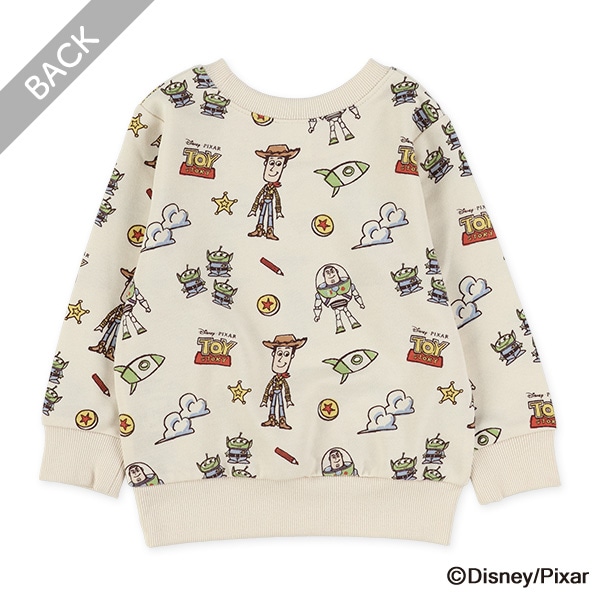 ミニ裏毛総柄薄手トレーナー（トイ・ストーリー）