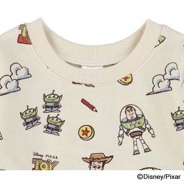 ミニ裏毛総柄薄手トレーナー（トイ・ストーリー）