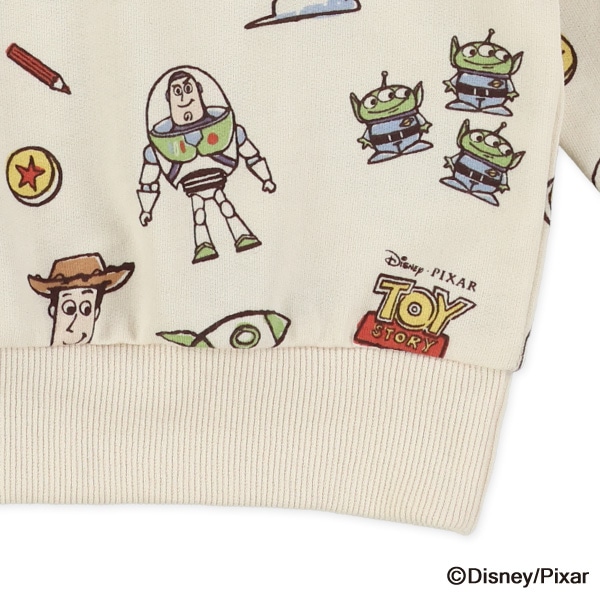 ミニ裏毛総柄薄手トレーナー（トイ・ストーリー）