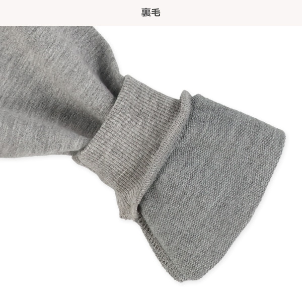 ミニ裏毛恐竜・いぬ前後プリント薄手トレーナー