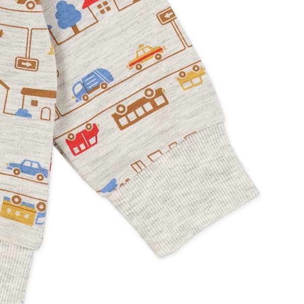 ミニ裏毛恐竜・乗り物薄手トレーナー