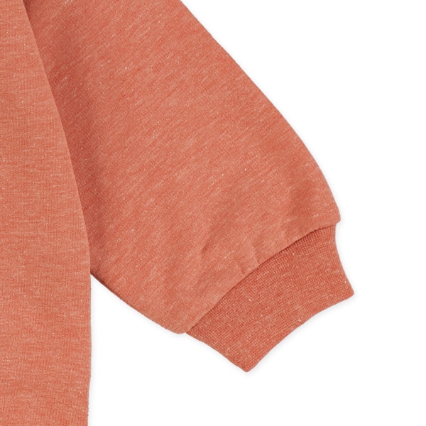 裏毛ブロックくるまサガラ刺繍薄手トレーナー