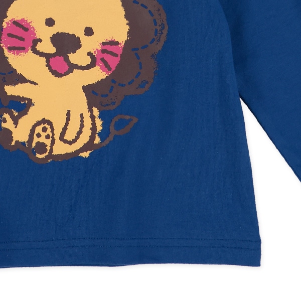 ライオンプリント長袖Tシャツ