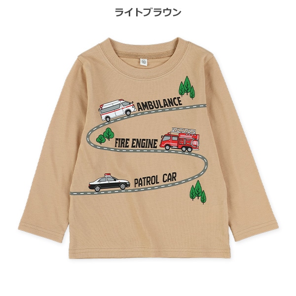 はたらくくるま集合長袖Tシャツ