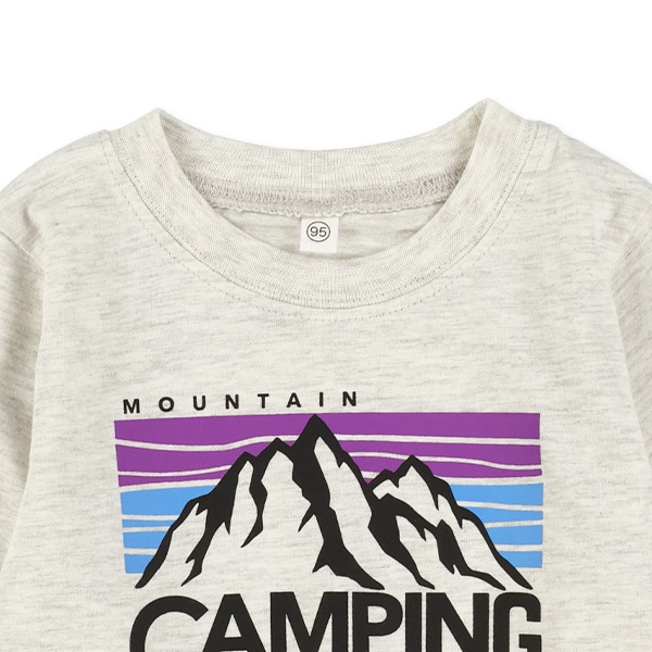 山柄長袖Tシャツ