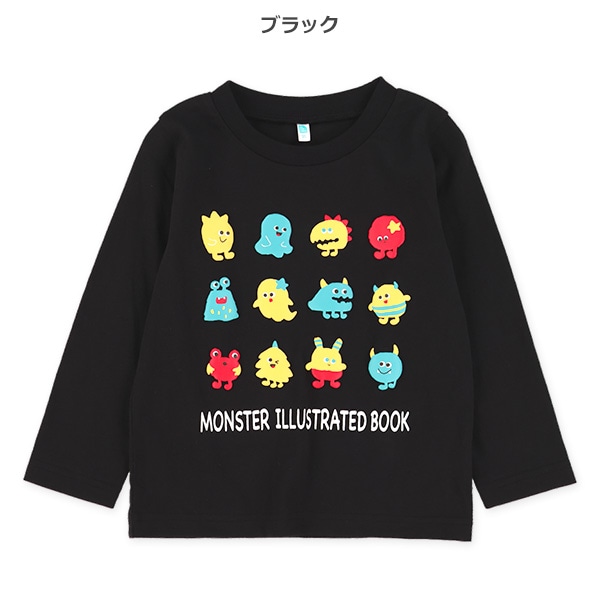 発泡プリント長袖Tシャツ