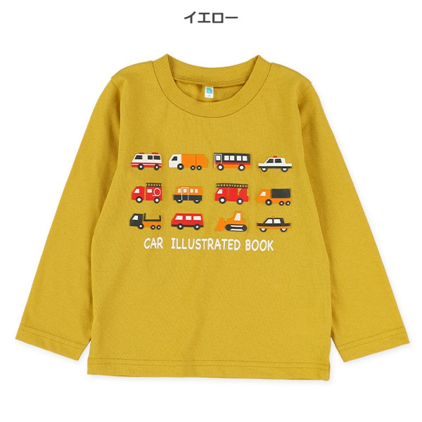 発泡プリント長袖Tシャツ