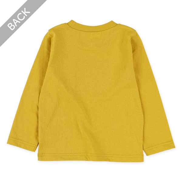 発泡プリント長袖Tシャツ