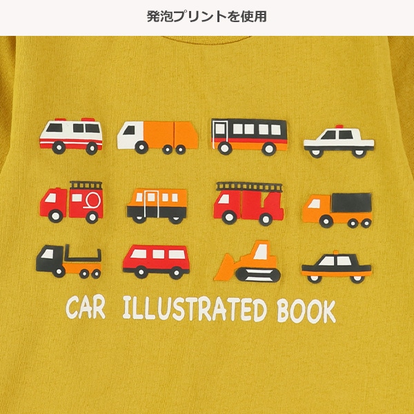 発泡プリント長袖Tシャツ