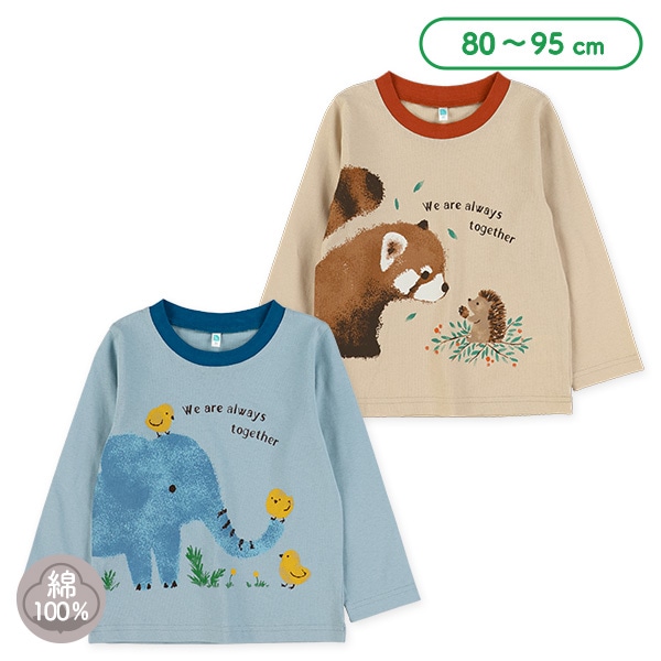 アニマル物語風長袖Tシャツ