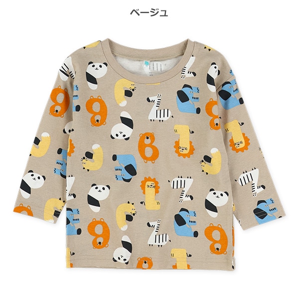 アニマル総柄長袖Tシャツ