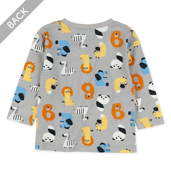 アニマル総柄長袖Tシャツ