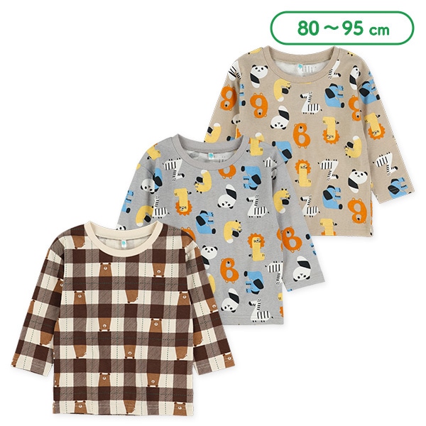 アニマル総柄長袖Tシャツ