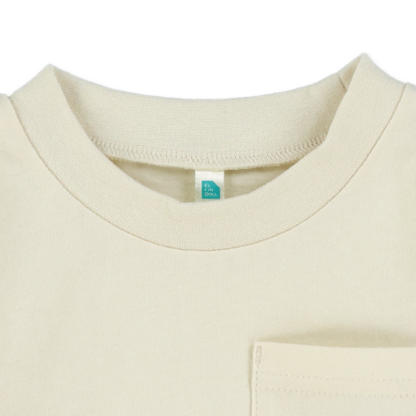 ポケット刺繍長袖Tシャツ