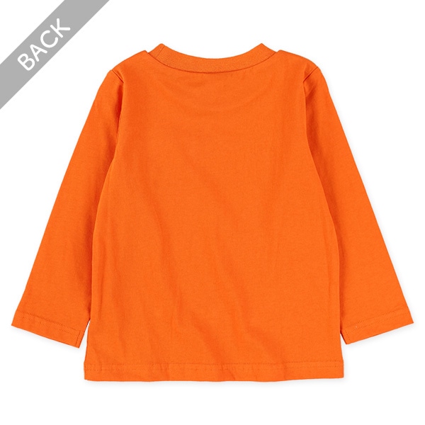 ポケット刺繍長袖Tシャツ（フェイス）