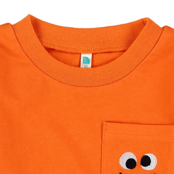 ポケット刺繍長袖Tシャツ（フェイス）