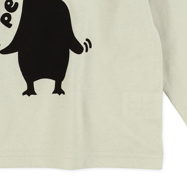 アニマルシルエット長袖Tシャツ