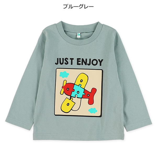 パズル柄長袖Tシャツ