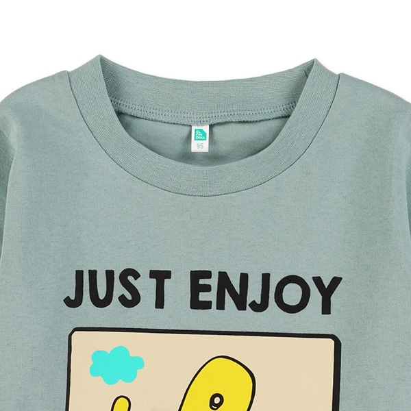 パズル柄長袖Tシャツ