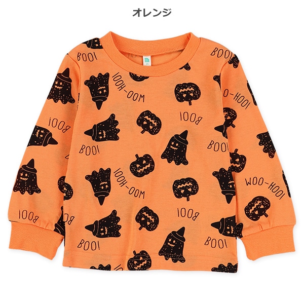 おばけ総柄長袖Tシャツ