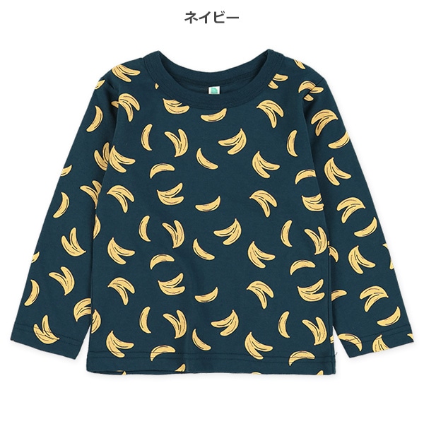 バナナ総柄長袖Tシャツ