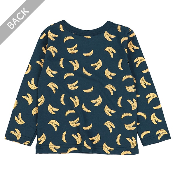 バナナ総柄長袖Tシャツ