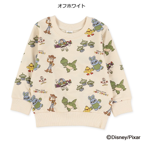 裏毛レトロ柄薄手トレーナー（トイ・ストーリー）