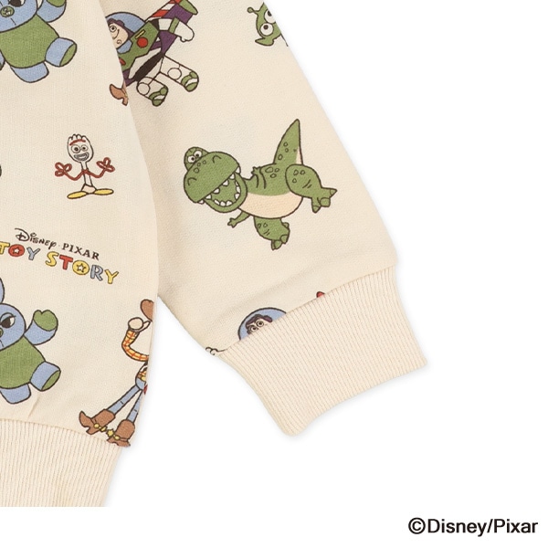 裏毛レトロ柄薄手トレーナー（トイ・ストーリー）