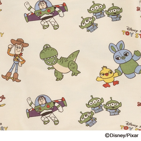 裏毛レトロ柄薄手トレーナー（トイ・ストーリー）