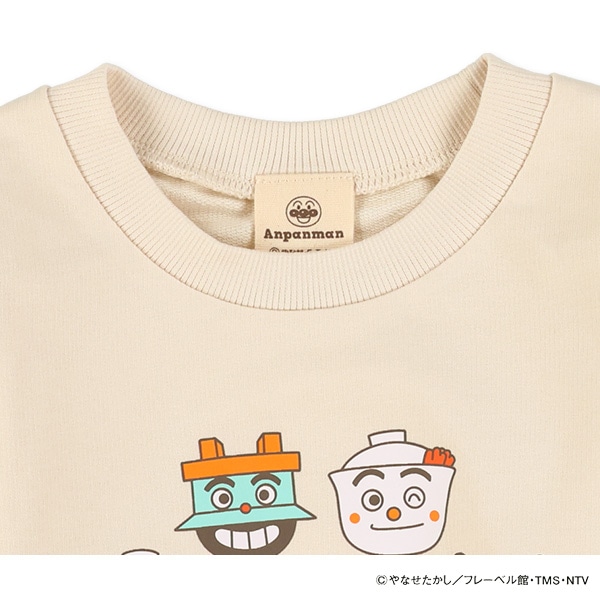 裏毛プリント薄手トレーナー（アンパンマン）