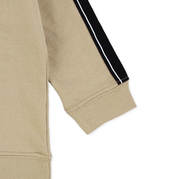 裏毛のりもの刺繍袖プリント薄手トレーナー