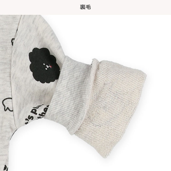 裏毛汽車・いぬ総柄トレーナー