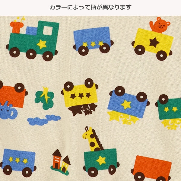 裏毛汽車・いぬ総柄トレーナー