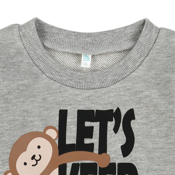 裏毛アニマルとび出しトレーナー