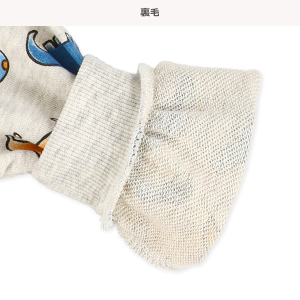 裏毛カラフル恐竜総柄トレーナー