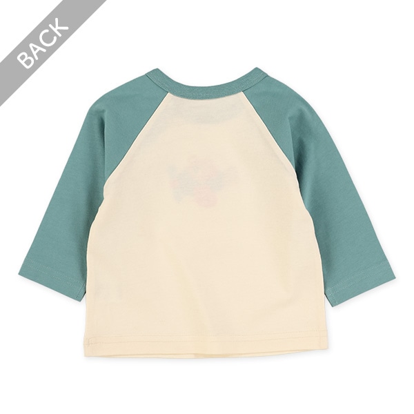 ラグランサガラ刺繍長袖Tシャツ