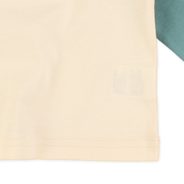 ラグランサガラ刺繍長袖Tシャツ