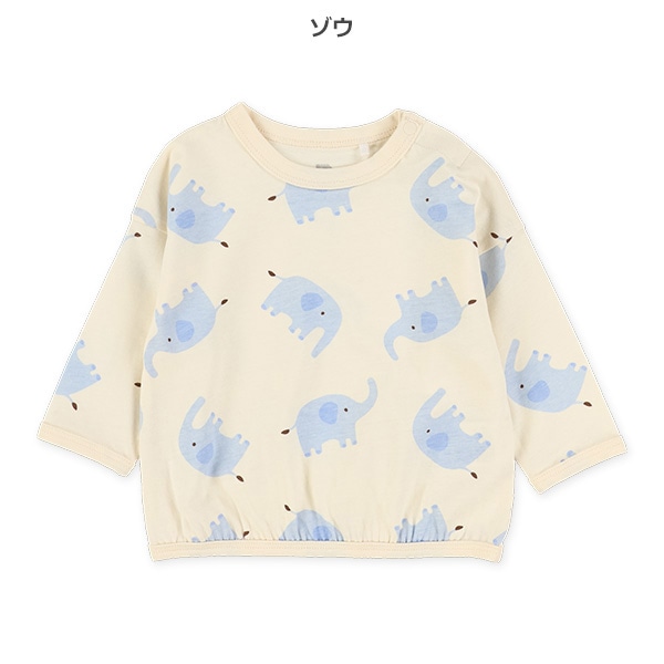アニマル総柄長袖Tシャツ