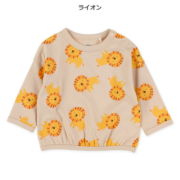 アニマル総柄長袖Tシャツ