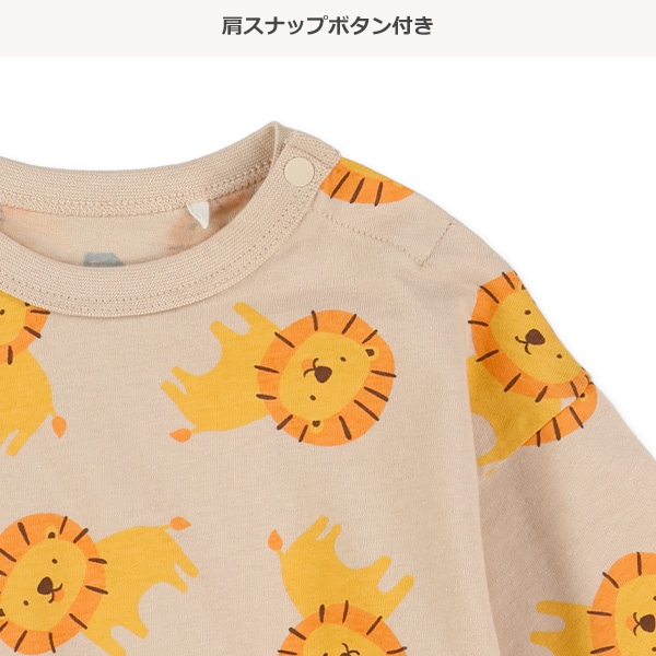 アニマル総柄長袖Tシャツ