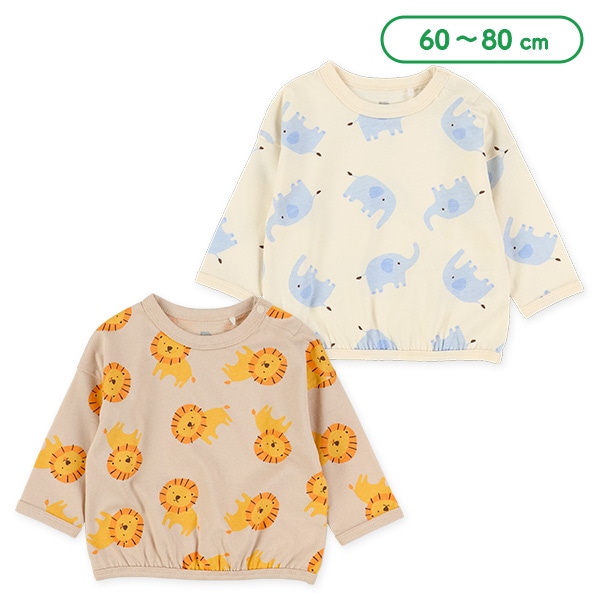 アニマル総柄長袖Tシャツ