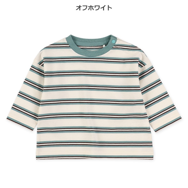 マルチボーダー長袖Tシャツ