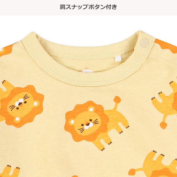 どうぶつ総柄長袖Tシャツ