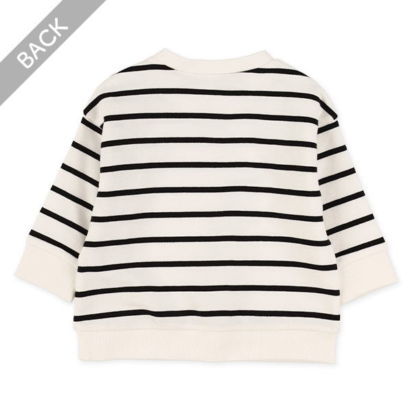 裏毛ボーダートレーナー