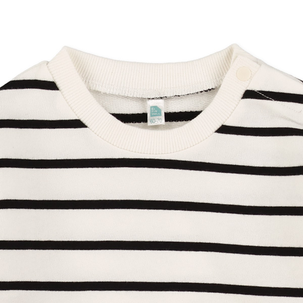 裏毛ボーダートレーナー