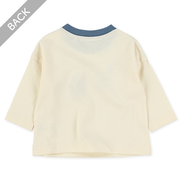 刺繍アニマル長袖Tシャツ