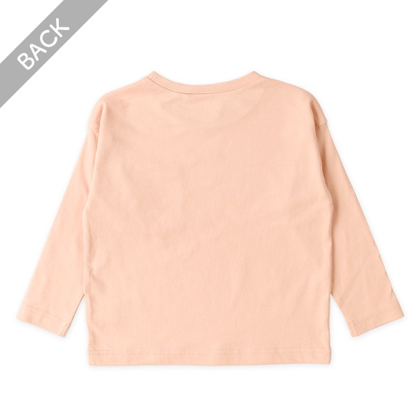 胸ロゴポケット付きワイド長袖Tシャツ