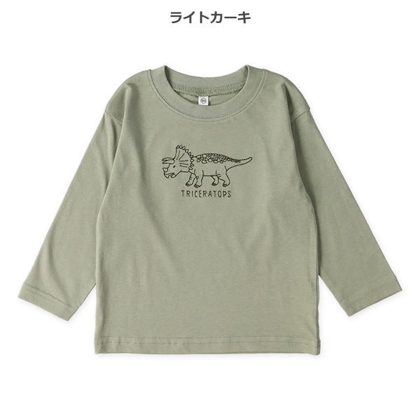 ステッチ刺繍長袖Tシャツ | 西松屋オンラインストア